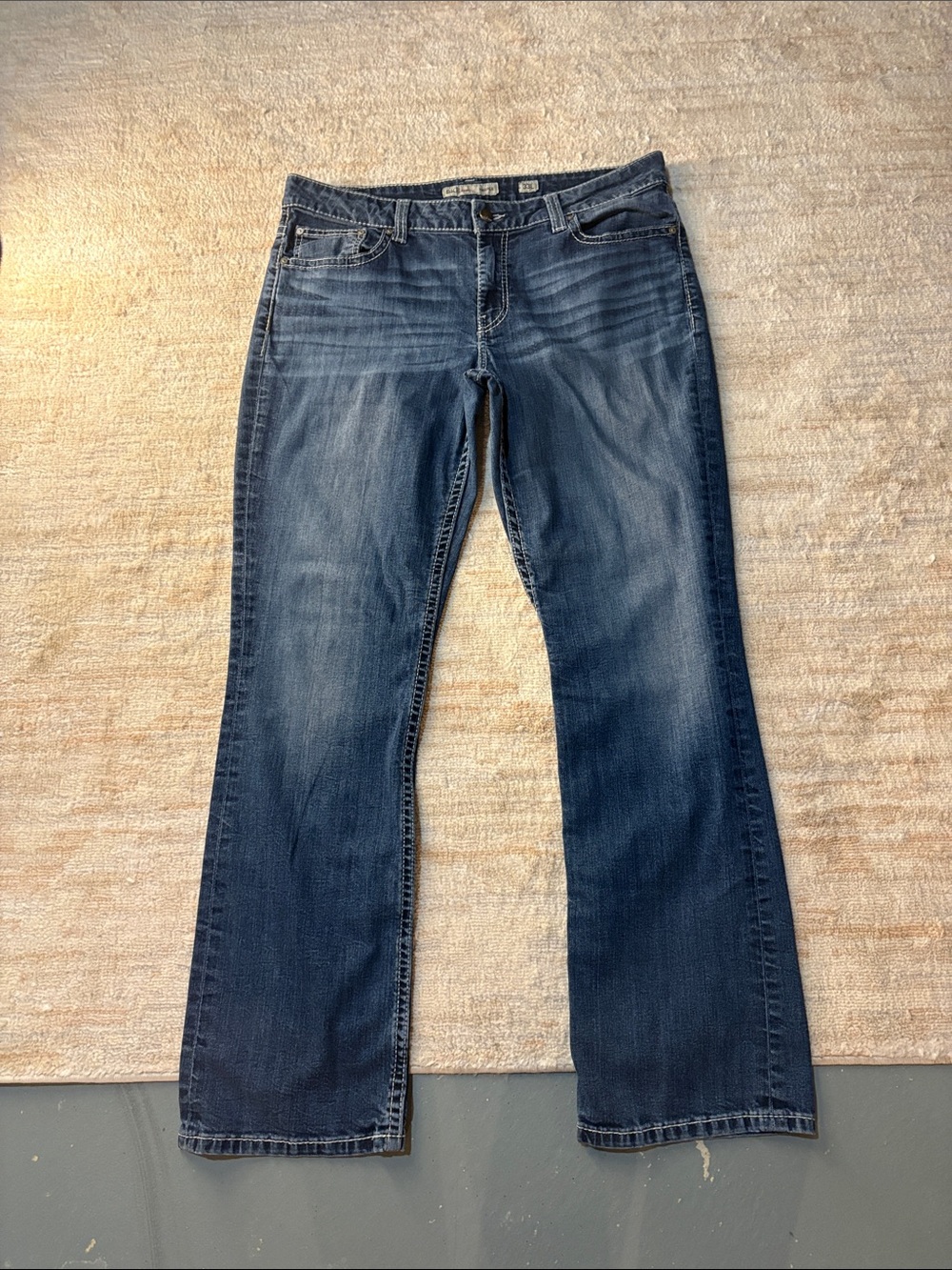 BKE Women's Dark Blue Flare Jeans